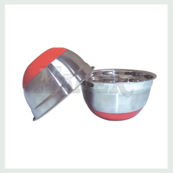 Antiskid Mixing Bowl, Antiskid Mixing Bowl with Rubber Base, Stainless Steel Antiskid Mixing Bowl