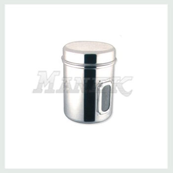 Window Canister, Stainless Steel Window Canister, Kitchen Window Canister