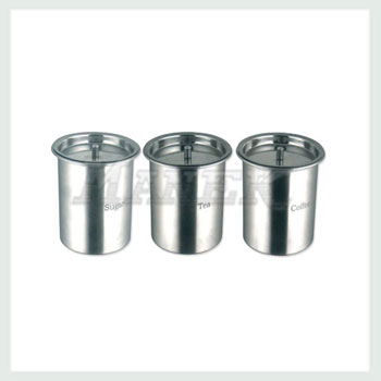 Tea Coffee Sugar Canister, Stainless Steel Tea Coffee Sugar Canister, Tea Canister, Coffee Canister, Sugar Canister