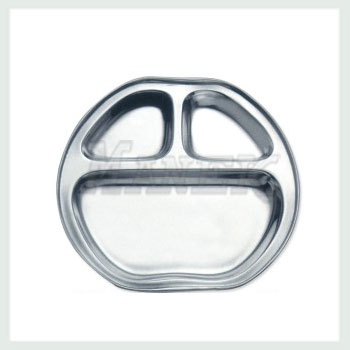 Apple Compartment Tray, Steel Apply Compartment Tray, Stainless Steel Compartment Tray, Mess Tray, Steel Mess Tray