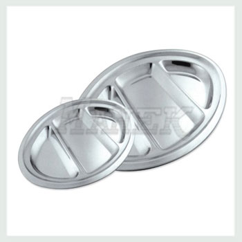 Oval Compartment Tray, Compartment Trays, Steel Compartment Trays, Mess Tray, Stainless Steel Mess Tray
