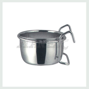 Coop Cup, Coop Cup with wire Hook, Stainless Steel Coop Cup with wire hook, Pet Items, Pet Bowl