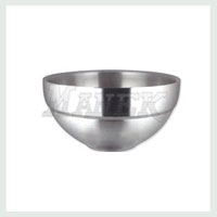 Double Wall Footed Bowl, Stainless Steel Double Wall Footed Bowl