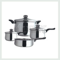 Belly Shape Cookware set with Bakelite Handle